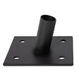 ID MARKET - Lot de 2 mâts de fixation pour voile d'ombrage H.220 CM poteaux et bases acier - vignette