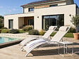 HABITAT ET JARDIN - Bain de soleil en aluminium "Beauty" - Phoenix - Ecru - Lot de 2 - vignette