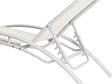 HABITAT ET JARDIN - Bain de soleil en aluminium "Beauty" - Phoenix - Ecru - Lot de 2 - vignette
