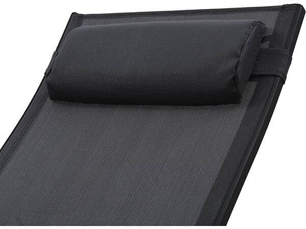 HABITAT ET JARDIN - Lot de 2 bains de soleil en aluminium Beauty "Phoenix" - Noir - large