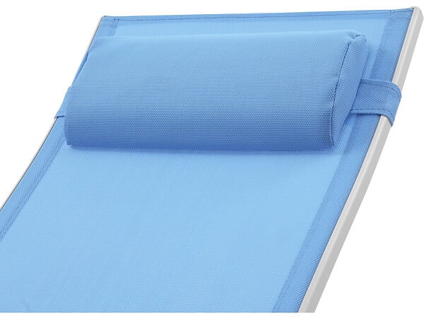 HABITAT ET JARDIN - Bain de soleil en aluminium "Beauty" - Phoenix - Bleu - Lot de 2 - large