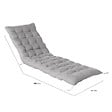 ID MARKET - Lot de 2 coussins universels de transat ADAM 180 cm gris - vignette