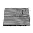 ID MARKET - Lot de 5 dalles de terrasse rectangulaire WODHY clipsables bois composite gris 60 x 30 cm - vignette