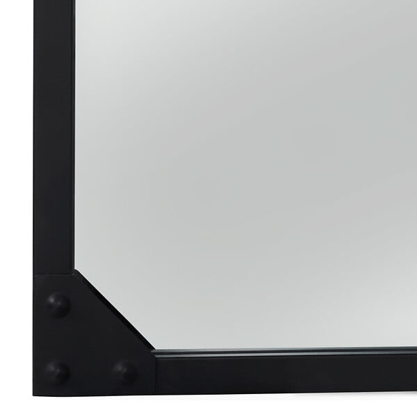 ID MARKET - Miroir verrière 5 bandes design industriel 140x84 cm - large