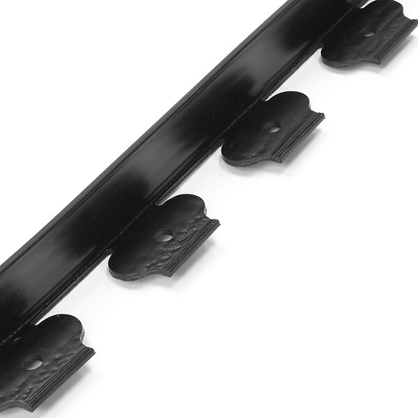 ID MARKET - Bordurette de jardin flexible 10 M noire hauteur 5 CM + 30 piquets - large