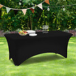 ID MARKET - Housse noire pour table pliante 180 CM - vignette