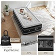 TECTAKE - Matelas gonflable AirDreams avec pompe électrique noir/blanc - vignette