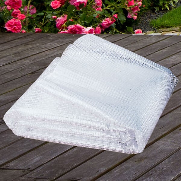 ID MARKET - Bâche armée transparente 5x8 m renforcée - large
