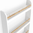 ID MARKET - Bibliothèque murale enfant PAULETTE 4 étagères blanc et bois - vignette