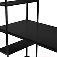ID MARKET - Bureau bibliothèque DELSON noir design industriel - vignette
