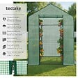 TECTAKE - Serre de jardin souple 2,04 m² 143x143x195cm vert - vignette