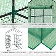 TECTAKE - Serre de jardin souple 2,04 m² 143x143x195cm vert - vignette