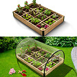 ID MARKET - Lot de 2 carrés potager 1,15x0.80 m 12 compartiments + housses - vignette