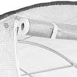 ID MARKET - Serre tunnel de jardin 18M² blanche relevable avec moustiquaire - vignette