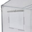 ID MARKET - Serre de jardin blanche toutes saisons avec fenêtre et porte zippée - vignette