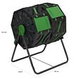 ID MARKET - Bac de compostage rotatif double bac 140L - vignette