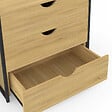 ID MARKET - Dressing penderie 3 tiroirs L.60 cm DETROIT design industriel - vignette