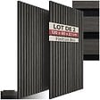 TECTAKE - Panneaux acoustiques SONIC WALL aspect bois chêne noir - vignette