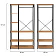 ID MARKET - Dressing modulable XXL L. 150 cm DETROIT design industriel - vignette
