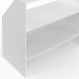 ID MARKET - Etagère sous pente 2 niveaux TOMI 100 x 50 x 70/110 cm blanc - vignette