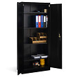 ID MARKET - Armoire métallique 80 cm 5 niveaux noire - vignette