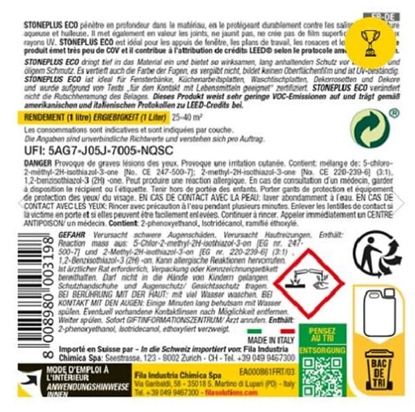FILA - Protecteur ravivant STONEPLUS ECO - Bidon 1L- réf : 62310006 - FILA - large