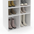 ID MARKET - Etagère à chaussures 16 compartiments blanc - vignette