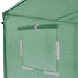 ID MARKET - Serre de jardin verte toutes saisons avec fenêtre et porte zippée - vignette