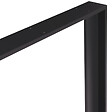 ID MARKET - Lot de 2 pieds de table carré PHOENIX noir 75 cm - vignette