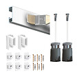 ARTITEQ - Cimaise Box PREMIUM Click Rail 200 cm - Kit tout en un Blanc laqué - vignette