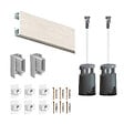 ARTITEQ - Cimaise Box PREMIUM Click Rail 200 cm - Kit tout en un Alu brossé - vignette