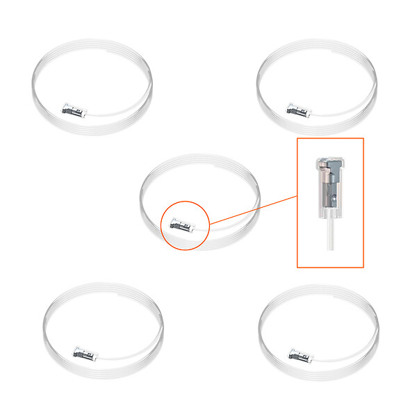ARTITEQ - Fil perlon Twister 2 mm Cliq2Fix - Accessoire Cimaise Artiteq 100 cm , Pack de 5 - large