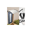 ID MARKET - Auvent de porte marquise d'accueil 80 x 120 CM polycarbonate - vignette