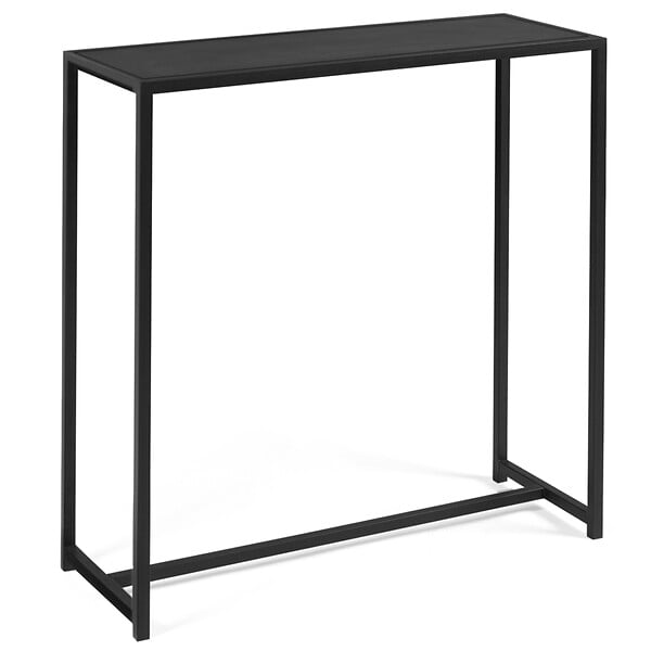 ID MARKET - Console DAVIS en métal noir mat design industriel - large