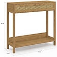 ID MARKET - Console 1 tiroir HANAE effet naturel cannage - vignette
