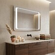 KIAMAMI VALENTINA - Miroir Avec Sablage Frontal Rétro-Éclairé Avec Led 90X60 Cm - vignette