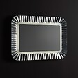KIAMAMI VALENTINA - Miroir Avec Cadre En Verre Argenté, Lumière Led, Réversible 94X68 - vignette