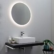 KIAMAMI VALENTINA - Miroir Rond Pour Salle De Bain Avec Diamètre Cm 70 Retroéclairé À Led Moderne - vignette