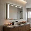 KIAMAMI VALENTINA - Miroir À Led Rétro-Éclairé Avec Sablage 80X60cm Réversible - vignette