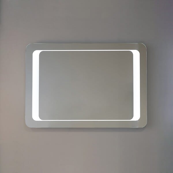 KIAMAMI VALENTINA - Miroir À Led Rétro-Éclairé Avec Sablage 80X60cm Réversible - large