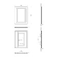 KIAMAMI VALENTINA - Miroir Rétroéclairé Avec Led Cm. 60X80 Réversible - vignette