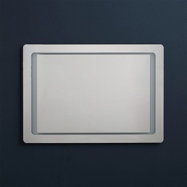 KIAMAMI VALENTINA - Miroir 100X70 De Salle De Bain Rétroéclairé Avec Led Réversible - large