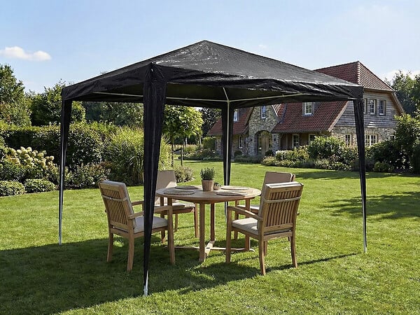 HABITAT ET JARDIN - Tonnelle de jardin "Natacha 3" - 3 x 3 m - Gris - large