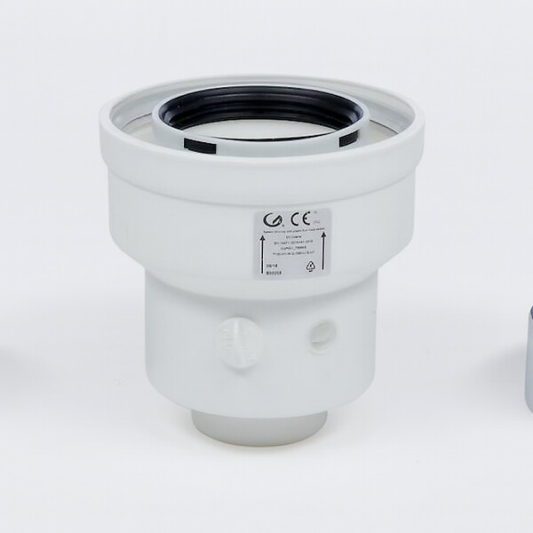 ATLANTIC - ADAPTATEUR VERTICAL 60/100 A 80/125 - Adaptateur ventouse 60/100 80/125 - large