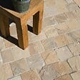 RO'MA NATURE - Pavé Grès Kandla Beige 14x14x5-7 cm (vendu au m² - 42 pavés/m²) - vignette