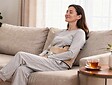 PURLINE - Coussin électrique chauffant pour lombaires 100W laine beige - vignette