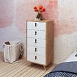 HABITAT ET JARDIN - Commode en bois "Frenzu" - 50 x 40 x 103 cm - Blanc - vignette
