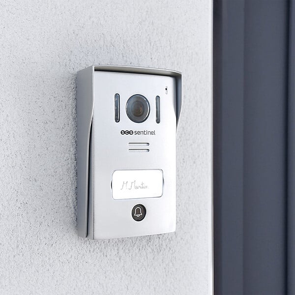 SCS SENTINEL - Visiokit 4.3 écran filaire 2 fils - Aluminium - Blanc - large