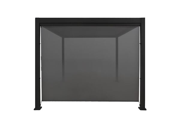 Store 3m à enroulement manuel pour pergola - coloris gris anthracite - large