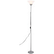 GEFOM - Lampadaire sans liseuse - Acier - Argent - 180cm - vignette